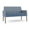 Lesro Mystic Lounge Reception Loveseat, Bronze, RS Rain Song Back, MD Titan Seat, RS Rain Song Arm Panels ML1501 - alternate 1